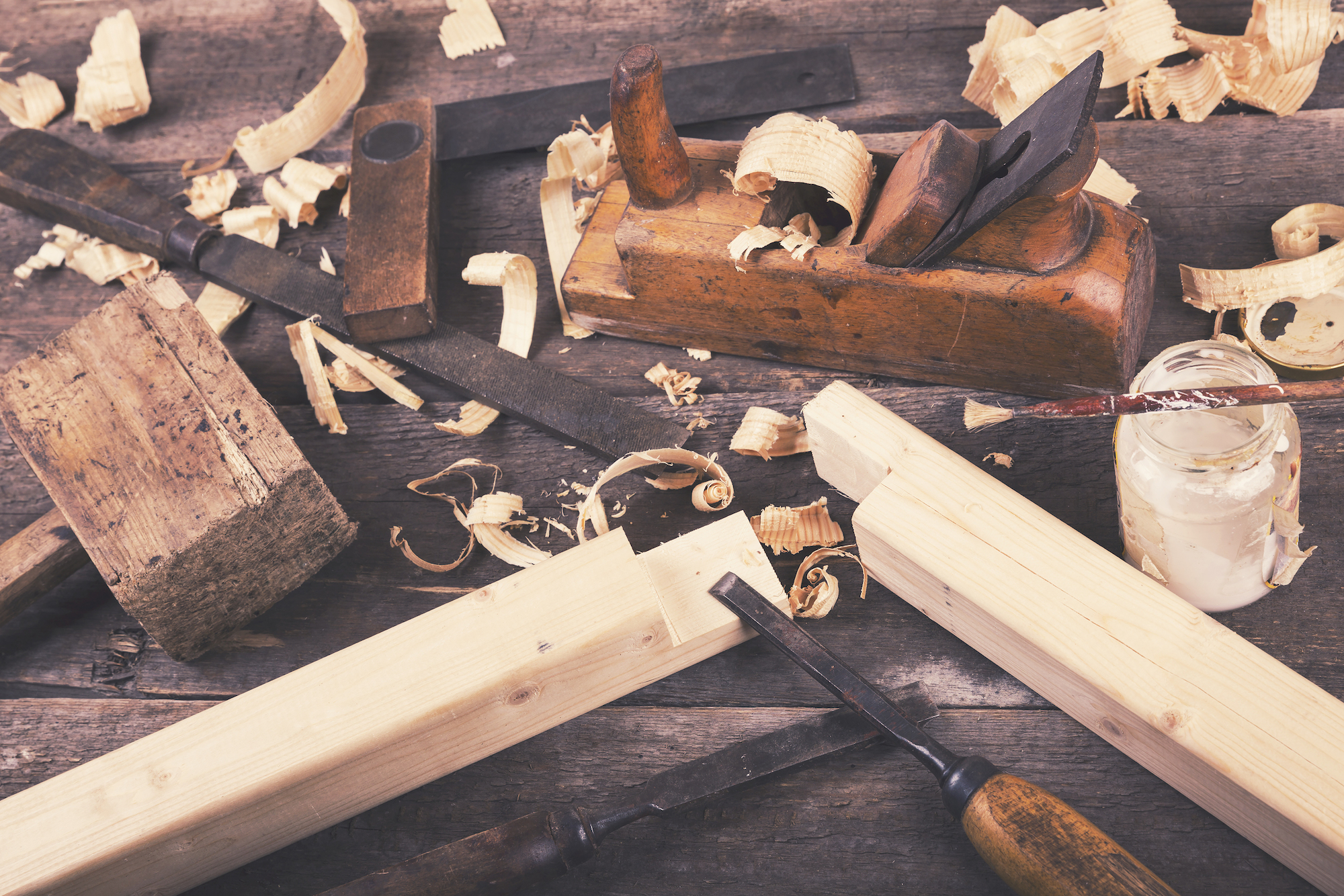Калек старинные деревообрабатывающие инструменты